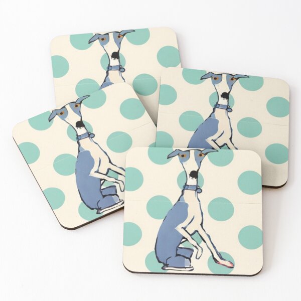 Item preview, Blue Whippet designed and sold by 2nd Act Retro Dog Shop.