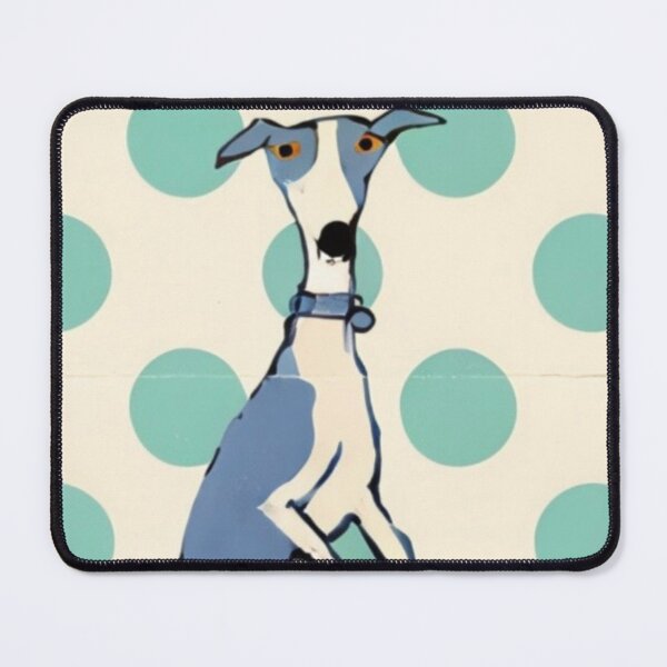 Item preview, Blue Whippet designed and sold by 2nd Act Retro Dog Shop.