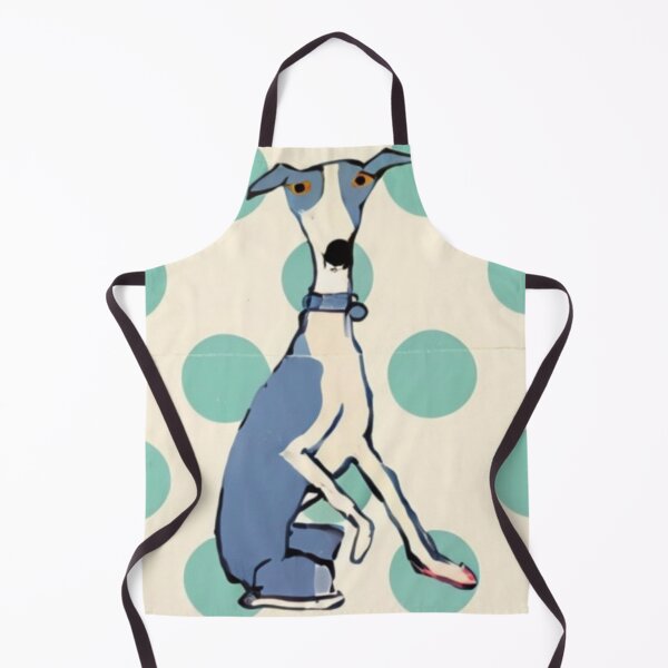 Item preview, Blue Whippet designed and sold by 2nd Act Retro Dog Shop.