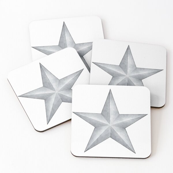 Item preview, Silver Watercolor Star designed and sold by Blink Art Studio.
