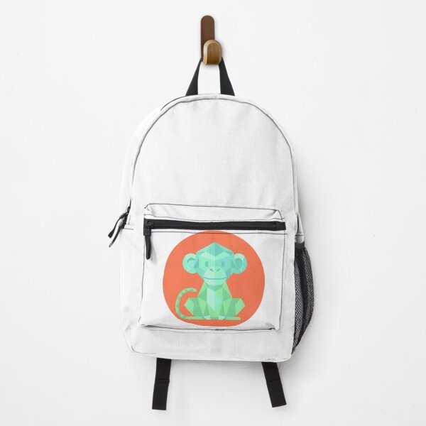 Item preview, Pastel Monkey with Coral Background Mug – Contrasting Geometric Design for Birthday and Office Gift designed and sold by bsbd-action.
