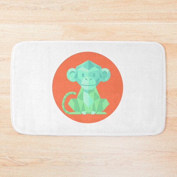 Item preview, Pastel Monkey with Coral Background Mug – Contrasting Geometric Design for Birthday and Office Gift designed and sold by bsbd-action.
