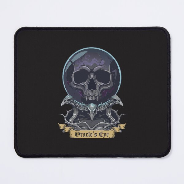 Item preview, "Oracle's Eye" Gothic Skull Crystal Ball Dark Witchy Art designed and sold by Cipher & Soul.