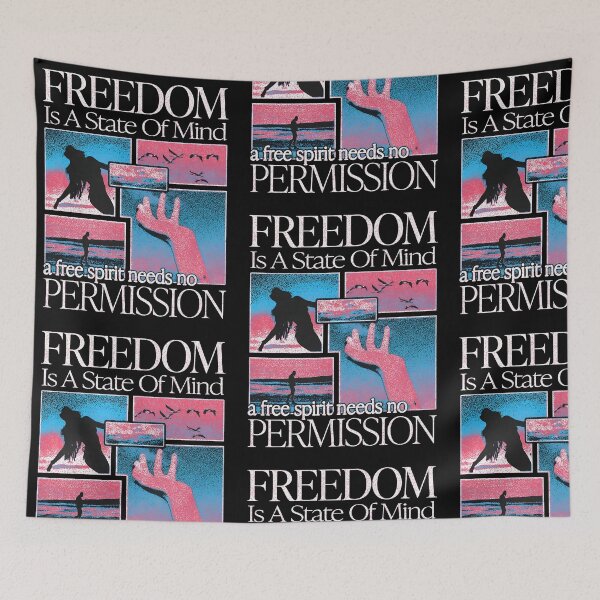 Item preview, FREEDOM Is A State Of Mind designed and sold by SlayPOPShop.