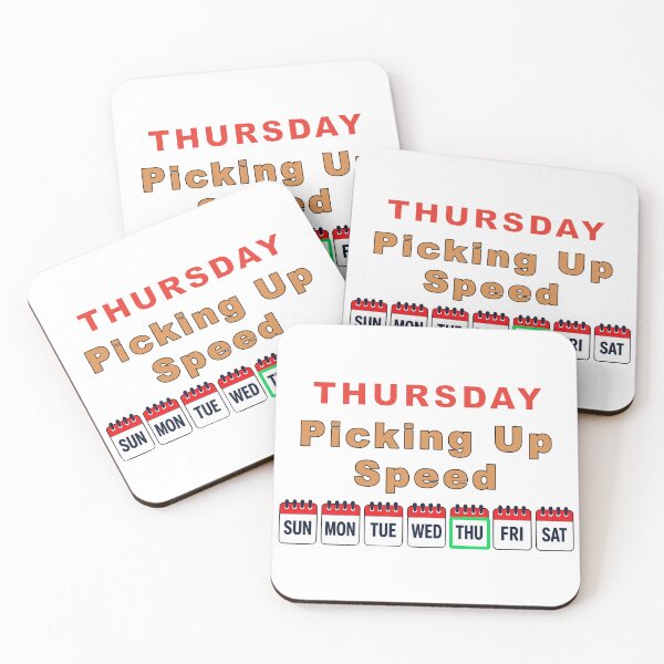 Item preview, Thursday. Picking Up Speed designed and sold by BSCI Designs.