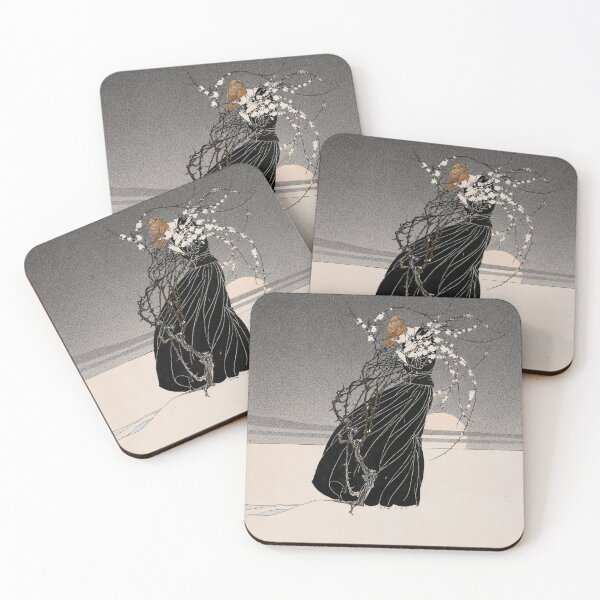Item preview, Illustration by Kay Nielsen - Art Nouveau Gothic Woman Illustration for Dark Academia Collectors designed and sold by RickE.