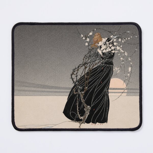 Item preview, Illustration by Kay Nielsen - Art Nouveau Gothic Woman Illustration for Dark Academia Collectors designed and sold by RickE.