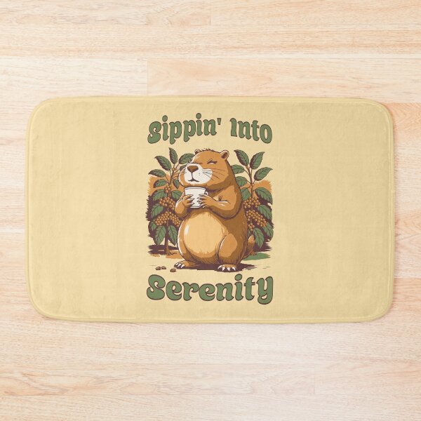 Item preview, Sippin’ Into Serenity Cute Coffee Capybara Design designed and sold by Sachie's Studio.