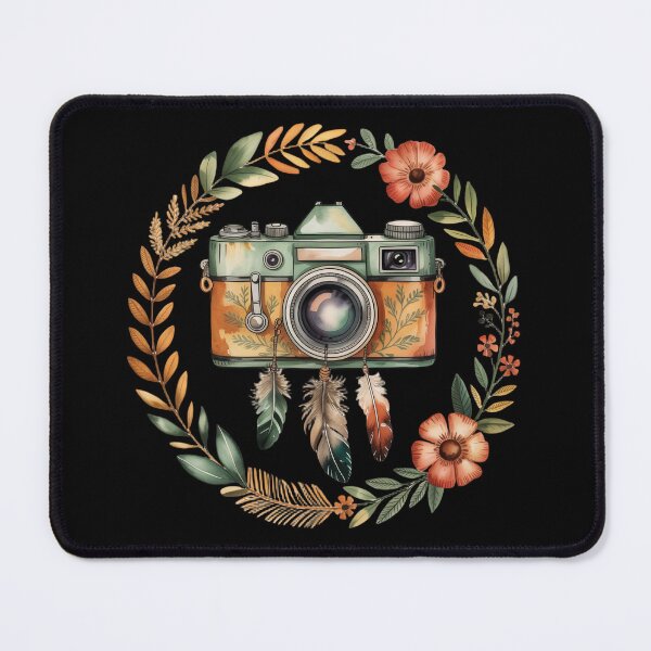 Item preview, Vintage Camera with Floral Wreath designed and sold by jkrphoto.