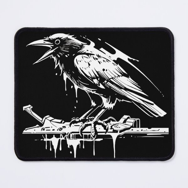Item preview, Ink Shadows: Dark Raven Crow Illustration designed and sold by Z-RankCUSTOMS.