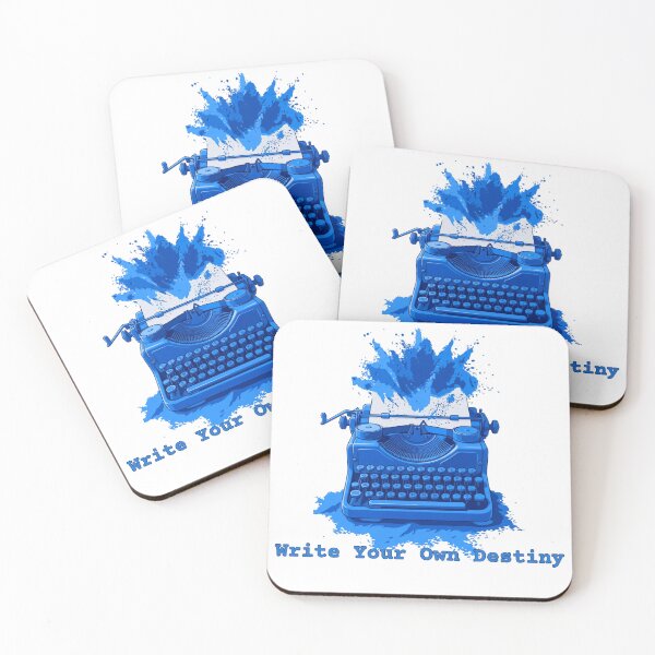 Item preview, Write Your Own Destiny Vintage Typewriter Splatter Art designed and sold by M.Store.
