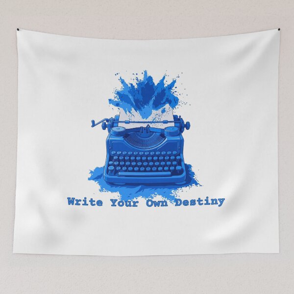 Item preview, Write Your Own Destiny Vintage Typewriter Splatter Art designed and sold by M.Store.