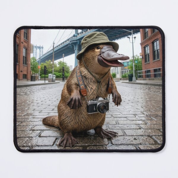 Item preview, Platypus Tourist Visits New York City designed and sold by Tridentulus.