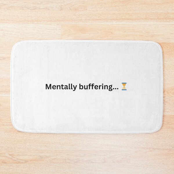 Item preview, Mentally Buffering Sticker | Funny Introvert Meme designed and sold by designs4you386.