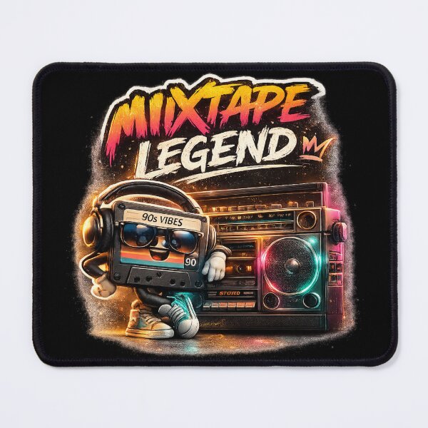 Item preview, Mixtape Legend – 90s Vibes Retro Cassette Boombox Street Design designed and sold by MartBook.
