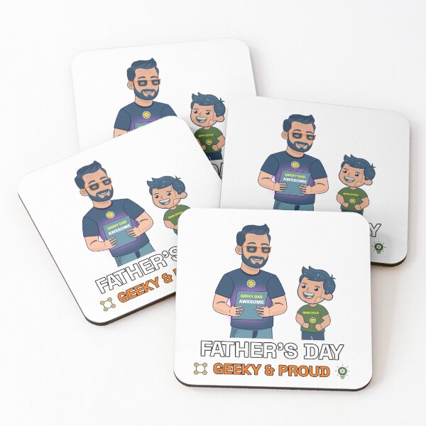 Item preview, Geeky Dad Awesome AI Fathers Day designed and sold by Print Expert.