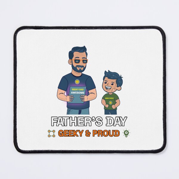 Item preview, Geeky Dad Awesome AI Fathers Day designed and sold by Print Expert.