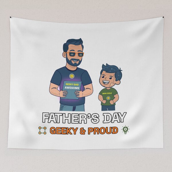 Item preview, Geeky Dad Awesome AI Fathers Day designed and sold by Print Expert.