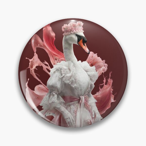Item preview, Elegant Swan in Pink Rococo Dream designed and sold by MegaNovaArt.