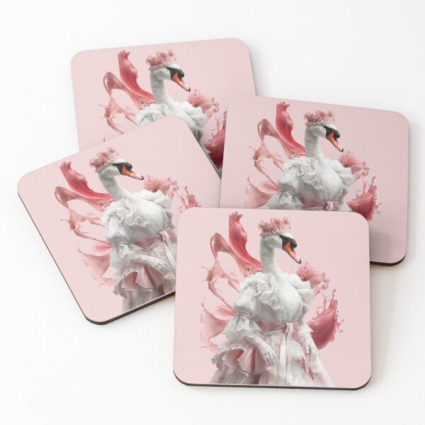 Item preview, Elegant Swan in Pink Rococo Dream designed and sold by MegaNovaArt.