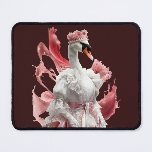 Item preview, Elegant Swan in Pink Rococo Dream designed and sold by MegaNovaArt.