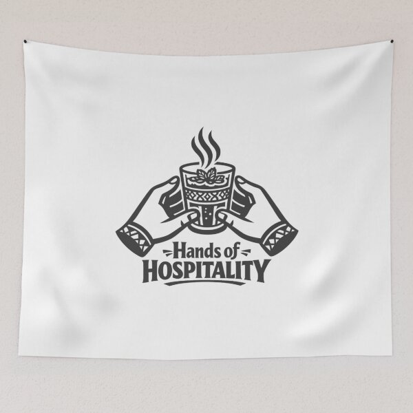 Item preview, International Tea Day – Hands of Hospitality designed and sold by LuveraxArt.