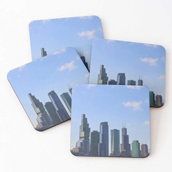 Item preview, Chicago Skyline on a Clear Day designed and sold by Phakade's Photos.