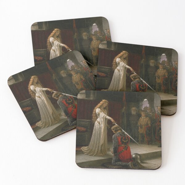 Item preview, Accolade by Edmund Blair Leighton - Medieval Knighthood Painting Historical Ceremony Art for Dark Academia Enthusiasts designed and sold by RickE.