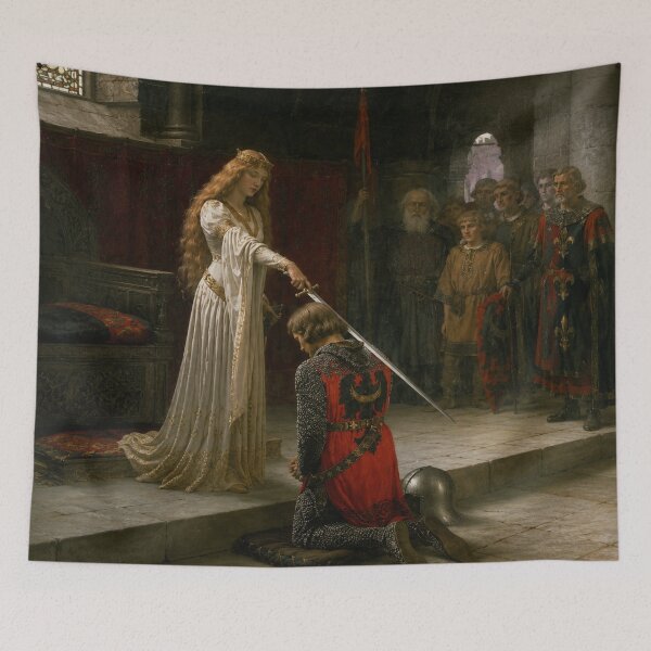 Item preview, Accolade by Edmund Blair Leighton - Medieval Knighthood Painting Historical Ceremony Art for Dark Academia Enthusiasts designed and sold by RickE.