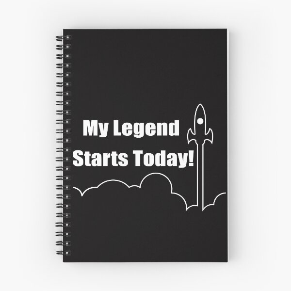 Item preview, ​My Legend Starts Today Rocket Quote Art designed and sold by Maram-ya.