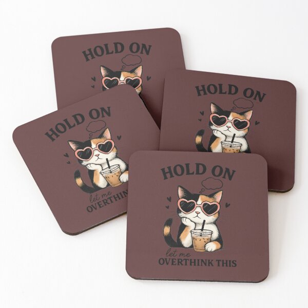 Item preview, Hold On Let Me Overthink These Stay Pawsitive Gifts for Cat Lovers designed and sold by MalwasBasket.