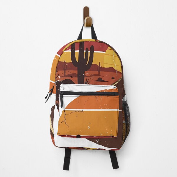 Item preview, Retro Distressed Desert Road Trip Sunset Badge designed and sold by SupplyCode.