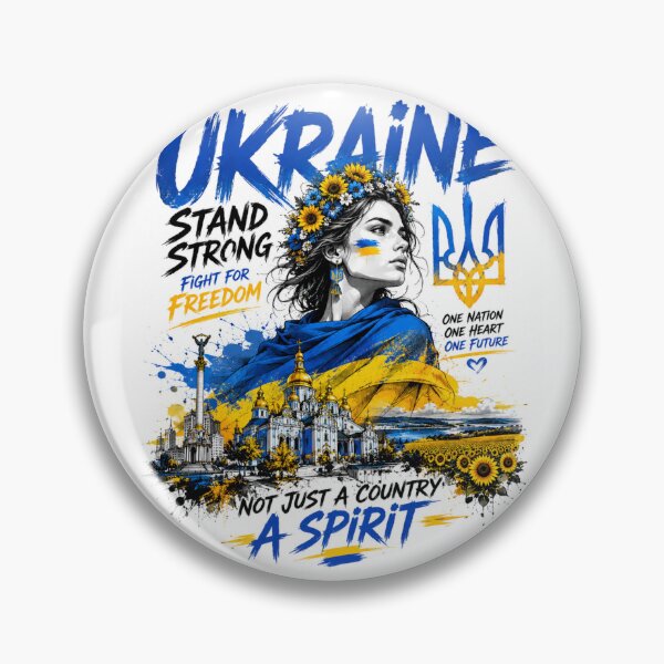 Item preview, Ukraine Spirit – Stand Strong Freedom Art designed and sold by Countries&Cities Shop.