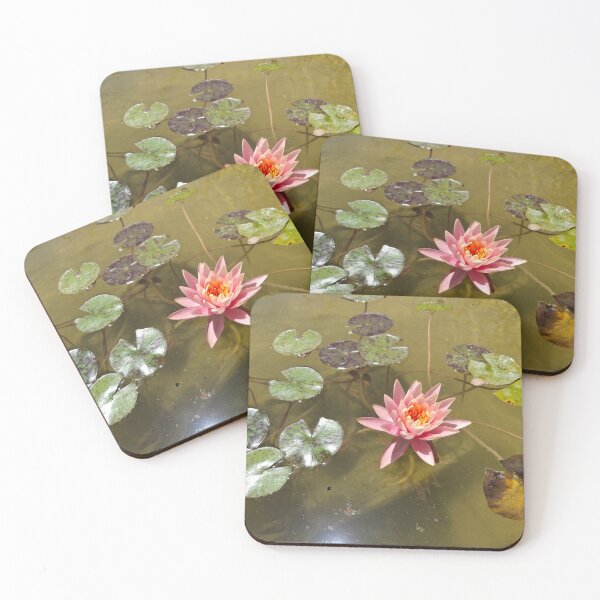 Item preview, Water lilies blooming in a stream in nature designed and sold by yeshayad.