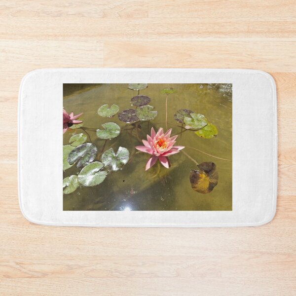 Item preview, Water lilies blooming in a stream in nature designed and sold by yeshayad.