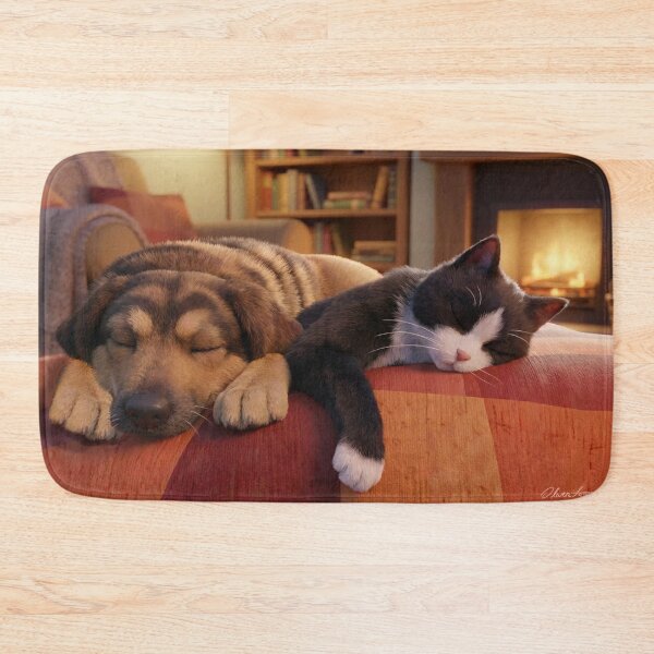 Item preview, Cozy Companions Dog & Cat  designed and sold by Printfantasia .