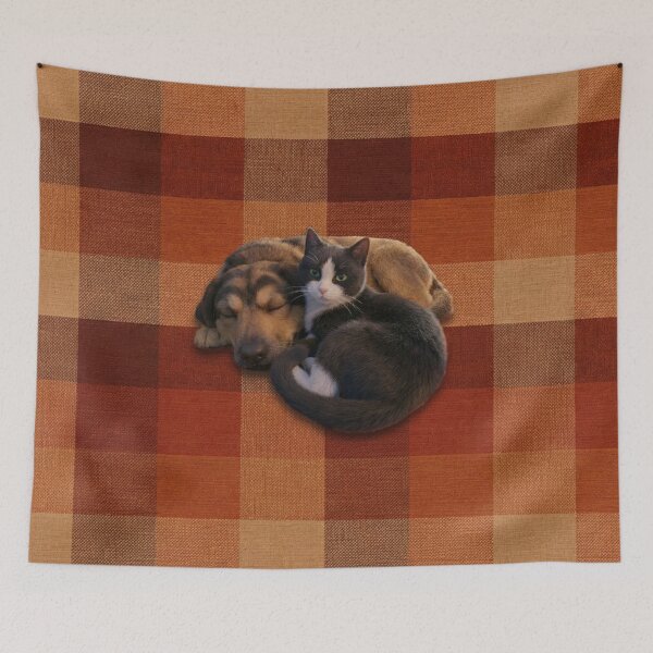 Item preview, Cozy Companions Dog & Cat  designed and sold by Printfantasia .