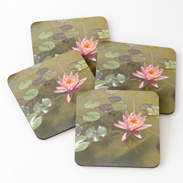 Item preview, Water lilies blooming in a stream in nature designed and sold by yeshayad.