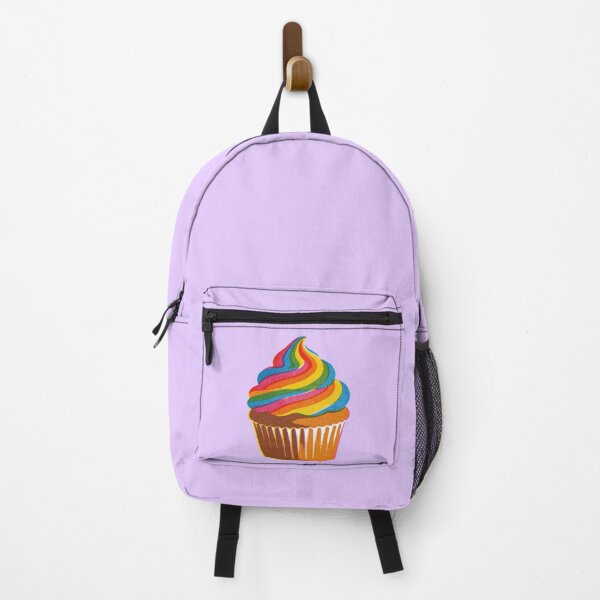 Item preview, Risograph Print Rainbow Swirl Icing Cupcake designed and sold by TackyTime.
