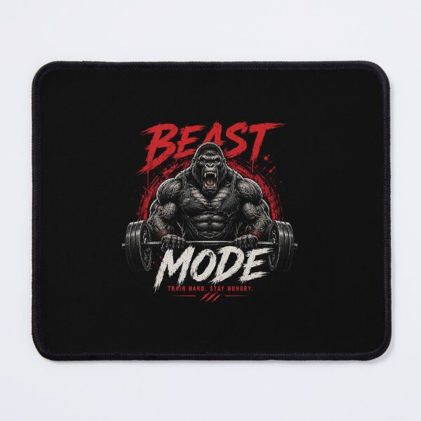 Item preview, BEAST MODE Gym motivation designed and sold by DailyQuestPrint.