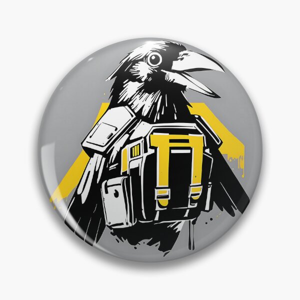 Item preview, Cybernetic Crow: Tactical Avian Streetwear Art designed and sold by Z-RankCUSTOMS.
