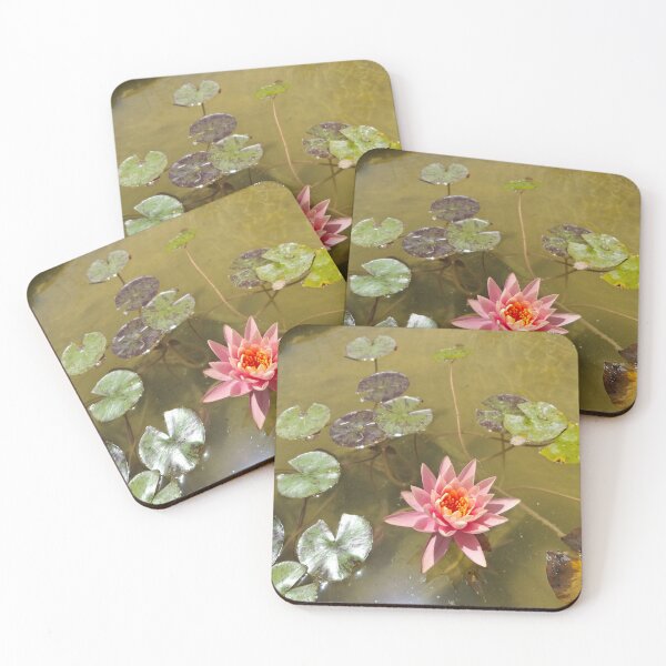 Item preview, Water lilies blooming in a stream in nature designed and sold by yeshayad.