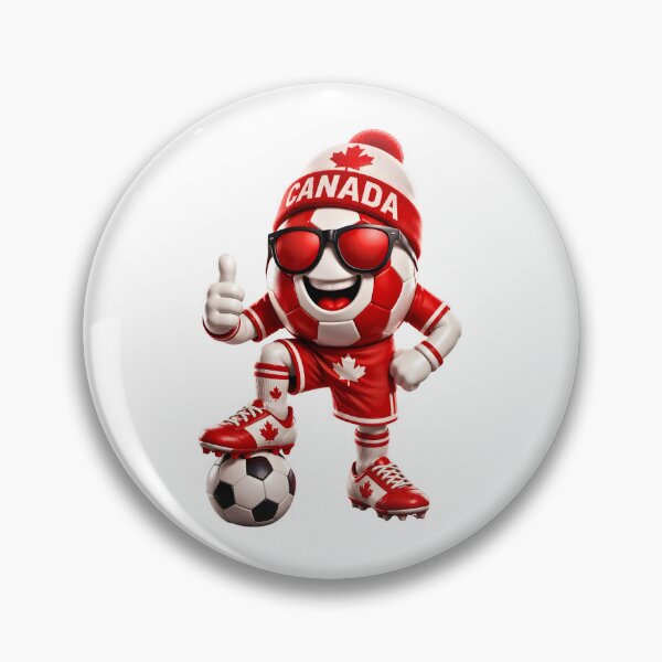 Item preview, Canada Soccer Mascot Funny Football Cartoon Graphic designed and sold by ArtSpark Studio.