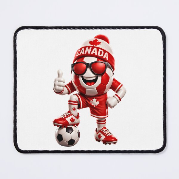 Item preview, Canada Soccer Mascot Funny Football Cartoon Graphic designed and sold by ArtSpark Studio.