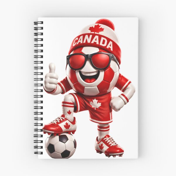 Item preview, Canada Soccer Mascot Funny Football Cartoon Graphic designed and sold by ArtSpark Studio.