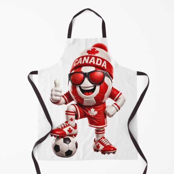 Item preview, Canada Soccer Mascot Funny Football Cartoon Graphic designed and sold by ArtSpark Studio.