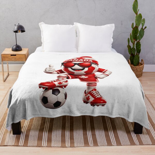 Item preview, Canada Soccer Mascot Funny Football Cartoon Graphic designed and sold by ArtSpark Studio.