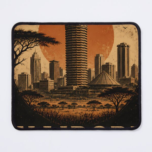 Item preview, Nairobi Kenya Retro Travel Poster - The Green City in the Sun designed and sold by kanjxtan.