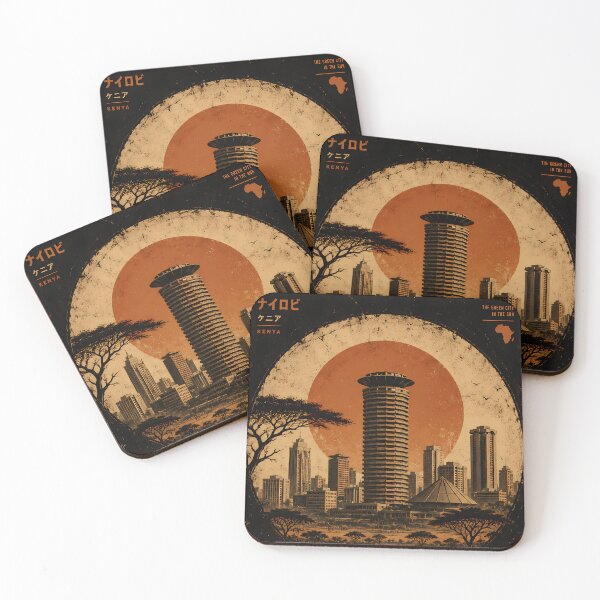 Item preview, Nairobi Kenya Retro Travel Poster - The Green City in the Sun designed and sold by kanjxtan.