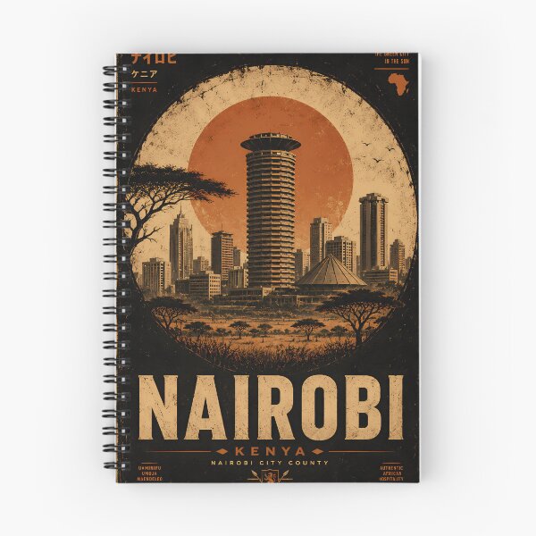 Item preview, Nairobi Kenya Retro Travel Poster - The Green City in the Sun designed and sold by kanjxtan.